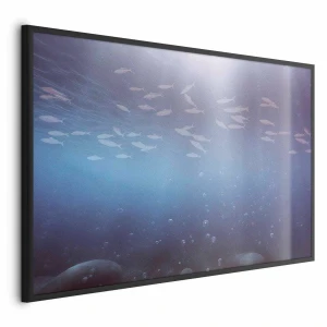 Plakat Rybki w głębinach 42x29,7 cm z ramą czarną bez marginesu ARTGEIST B