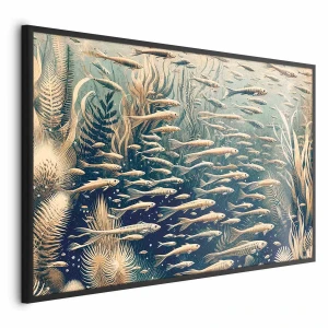 Plakat Oceaniczna przyroda 30x21 cm z ramą czarną bez marginesu ARTGEIST B