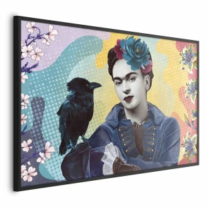 Plakat Totemiczna Frida 30x21 cm z ramą czarną bez marginesu ARTGEIST B