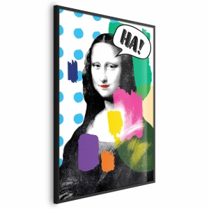 Plakat Mona Lisa Pop-art 40x60 cm z ramą czarną bez marginesu ARTGEIST B