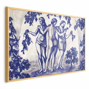 Plakat Antyczna winnica 60x40cm z ramą złotą bez marginesu ARTGEIST B