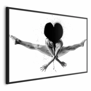 Plakat Skok 60x40 cm z ramą czarną bez marginesu ARTGEIST B