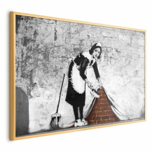 Plakat Pokojówka 30x21 cm z ramą złotą bez marginesu ARTGEIST B