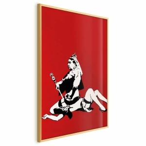 Plakat Banksy: Queen Victoria 21x30 cm z ramą złotą bez marginesu ARTGEIST B