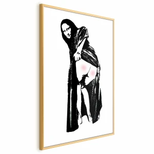 Plakat Bolesne siedzenie 21x30 cm z ramą złotą bez marginesu ARTGEIST B