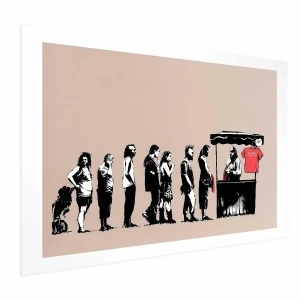 Plakat Zniszczyć kapitalizm 30x21 cm bez ramy z marginesem ARTGEIST B
