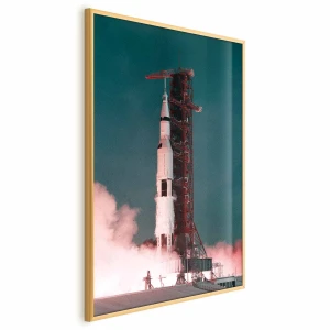 Plakat Wielki start 29,7x42 cm z ramą złotą bez marginesu ARTGEIST B
