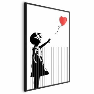 Plakat Pocięty Banksy 29,7x42 cm z ramą czarną bez marginesu ARTGEIST B