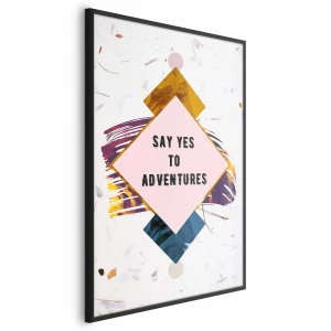 Plakat Say yes 29,7x42 cm z ramą czarną bez marginesu ARTGEIST B