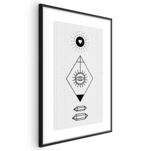 Plakat Symbole 40x60 cm z ramą czarną bez marginesu ARTGEIST B