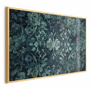 Plakat Ornamenty dywanowe 90x60 cm z ramą złotą bez marginesu ARTGEIST B