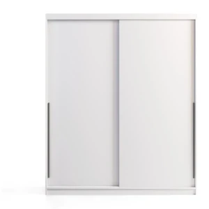 Szafa przesuwna SELLY BOX 180cm biała mat z szufladami, półkami i drążkami MELIMEBLE
