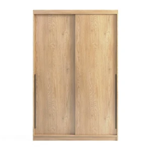 Szafa przesuwna SELLY BOX 140cm dąb bielony z szufladami, półkami i drążkami MELIMEBLE