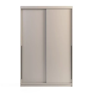 Szafa przesuwna SELLY BOX 140cm kaszmirowa z szufladami, półkami i drążkami MELIMEBLE