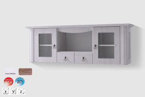 DA 16, półka wisząca, system Diana, szerokość 145 cm.