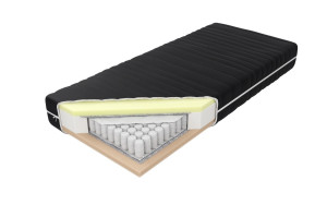 Materac Pocket Rozmiar - 200x200, Pokrowiec - Coral, Twardość - H2-średni