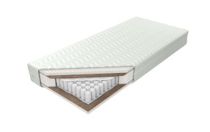 Materac Estrella Lux Kokos Rozmiar - 120x200, Pokrowiec - Aloe Vera, Strefy twardości - 1 strefa