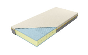 Materac Ewelina Talalay Blue Rozmiar - 80x200, Pokrowiec - Silver Lux, Twardość - H2-średni