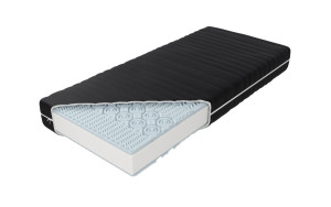 Materac Standard Bio Rozmiar - 160x200, Pokrowiec - Silver Black