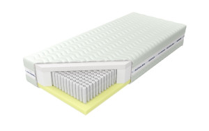 Materac Czwarty Element Rozmiar - 200x200, Pokrowiec - Cotton Natural, Twardość - H3-twardy