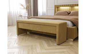 Ława tapicerowana 81718 Tkanina - gr.1, Szerokość zagłówka - 140cm