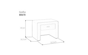 Szafka 80670 Tkanina - gr.1