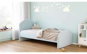 Łóżko dziecięce 81268 Rozmiar - 80x200, Tkanina - gr.6, Stelaż - SP - wysuwana szuflada