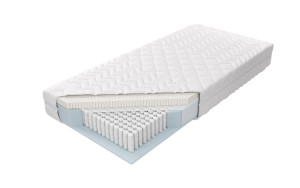 Materac Multipocket Talalay X5 Rozmiar - 200x200, Pokrowiec - Nordic Comfort, Twardość - H2-średni