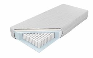 Materac Multipocket Talalay X1 Rozmiar - 120x200, Pokrowiec - Impuls, Twardość - H3-twardy, Strefy twardości - 7 stref