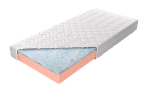 Materac Bahrain H2-średni M&K Foam KOŁO 140x200   Pokrowiec - Tencel
