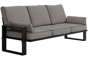 Metalowa sofa ogrodowa ELBA S3 - szary