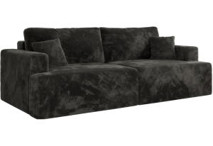 Sofa VIRELLA - ciemnoszary, plusz