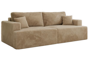 Sofa VIRELLA - beżowy, plusz