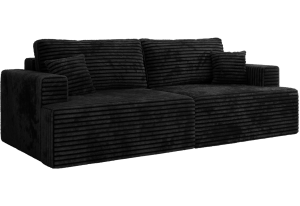 Sofa VIRELLA - czarny, sztruks