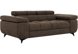 Sofa NIDELLO 2 - brązowy, welwet