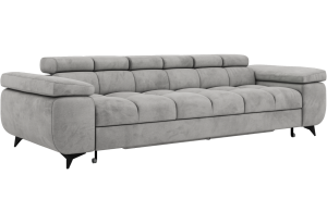 Sofa NIDELLO 3 - jasnoszary, welwet