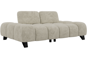 Sofa NERANO - kremowy, szenil grubo tkany