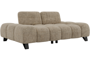 Sofa NERANO - beżowy, szenil grubo tkany