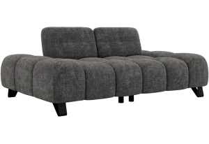 Sofa NERANO - szary, szenil grubo tkany