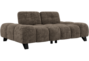 Sofa NERANO - brązowy, szenil grubo tkany