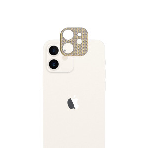 Apple iPhone 11 Diamond Takakameran Suojus, Kulta