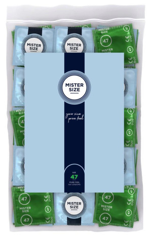 Mister Size 47 mm prezerwatywa – ultra cienka, wegańska, 100 sztuk