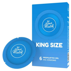Love Match King Size prezerwatywa – XXL 60 mm, anatomiczna, 6 sztuk