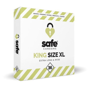 Safe King Size XL prezerwatywa – extra długa i szeroka, 20,5 cm x 6,0 cm