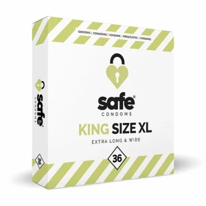 Safe King Size XL prezerwatywa – duży rozmiar, 6 cm, 36 sztuk