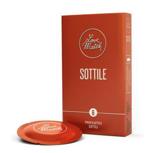 Love Match Sottile prezerwatywa – ultra cienka, lateksowa, 6 sztuk