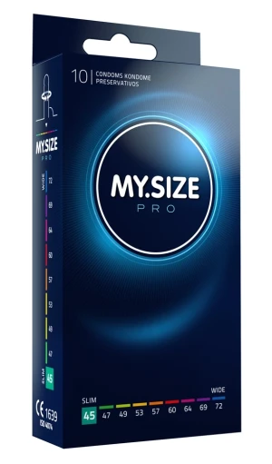 MY.SIZE pro 45 mm prezerwatywa – ultra cienka, wegańska, 10 sztuk