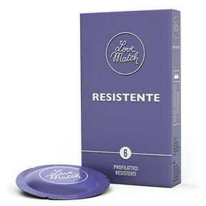 Love Match Resistente prezerwatywa – grubsza, extra nawilżana, 6 sztuk