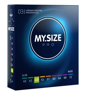 MY.SIZE Pro 49 mm prezerwatywa – wegańska, Vytex, 3 sztuki