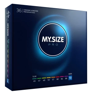 MY.SIZE Pro 72 mm prezerwatywa – ultra cienka, Vytex, bezzapachowa